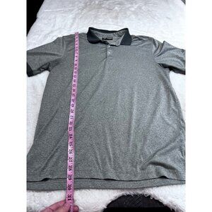 Callaway Mens Opti-Dri Polo Shirt Gray & Black Size Large